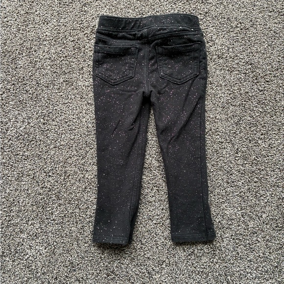 Jumping Beans Baby Girl Black Sparkle Pants, Size 18 Months - Picture 5 of 8